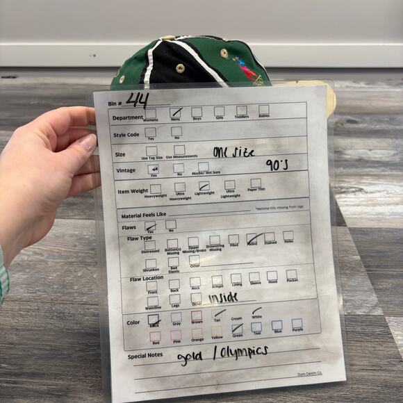 Vintage 90s Olympics 1996 Green OS USA Logo Athletic Hat Atlanta GA Snapback Cap - Picture 5 of 5